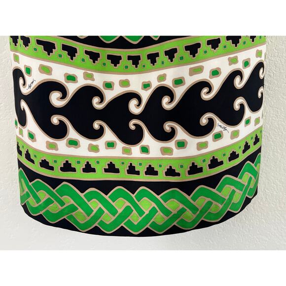 Milly New York Geometric Chain Pattern Shift Mini Dress Size 4 Chic Event - Picture 8 of 16